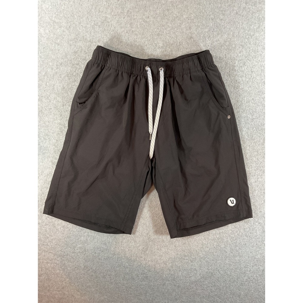 Vuori Banks Shorts Mens Charcoal Gray Lined Athletic Training Yoga Shorts #703